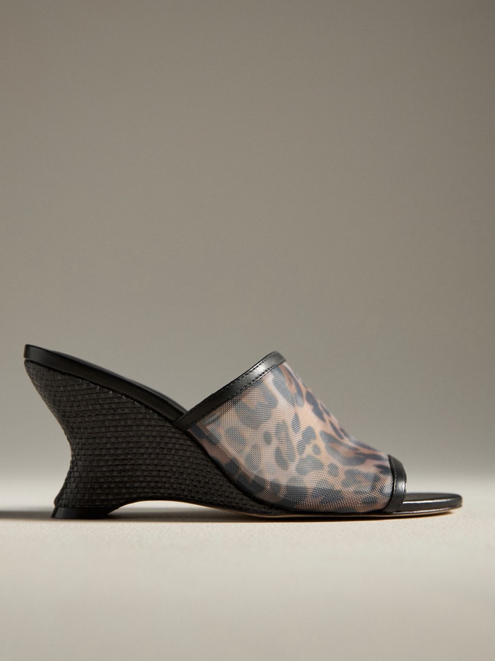 Maeve mesh wedge heels